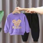 Boys And Girls Children'S Long Sleeve Set Cartoon Pattern