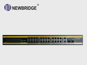 Wholesale IP Devices 24 Port Poe Gigabit Switch 450W 10/100Mbps With 2 GE 2 SFP Combo from china suppliers