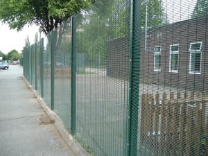 Wholesale Prison Powder Coating 4mm Clearview Fencing For Green Square Post from china suppliers