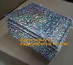 air mail metallic holographi rose gold bubble padded mailer / k bubble bag/