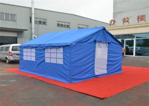 Wholesale Extended Army / Hospital Emergency Tent 30 Sqm Area UV Resistant Blue color from china suppliers