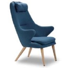 Wholesale North Europe style fabric leisure chair with headrest from china suppliers