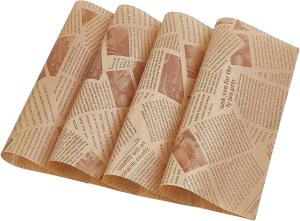 Wholesale Logo Printing Custom Wax Paper , Food Safe Brown Wax Paper Sheets from china suppliers