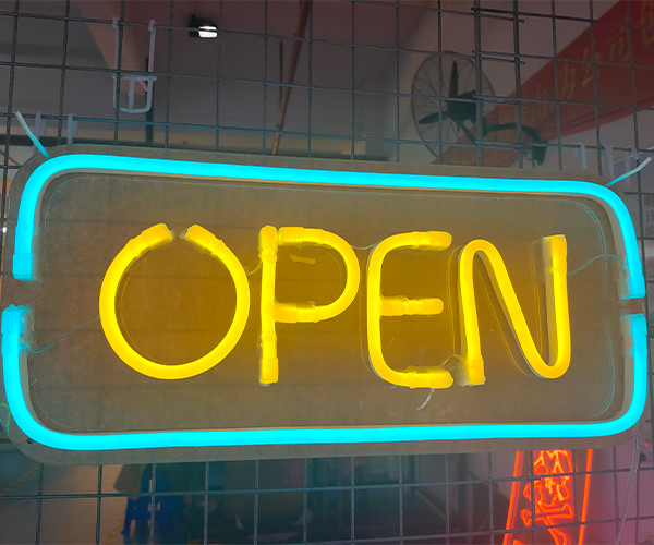Waterproof Open neon sign outdoor open neon light sign flexible neon