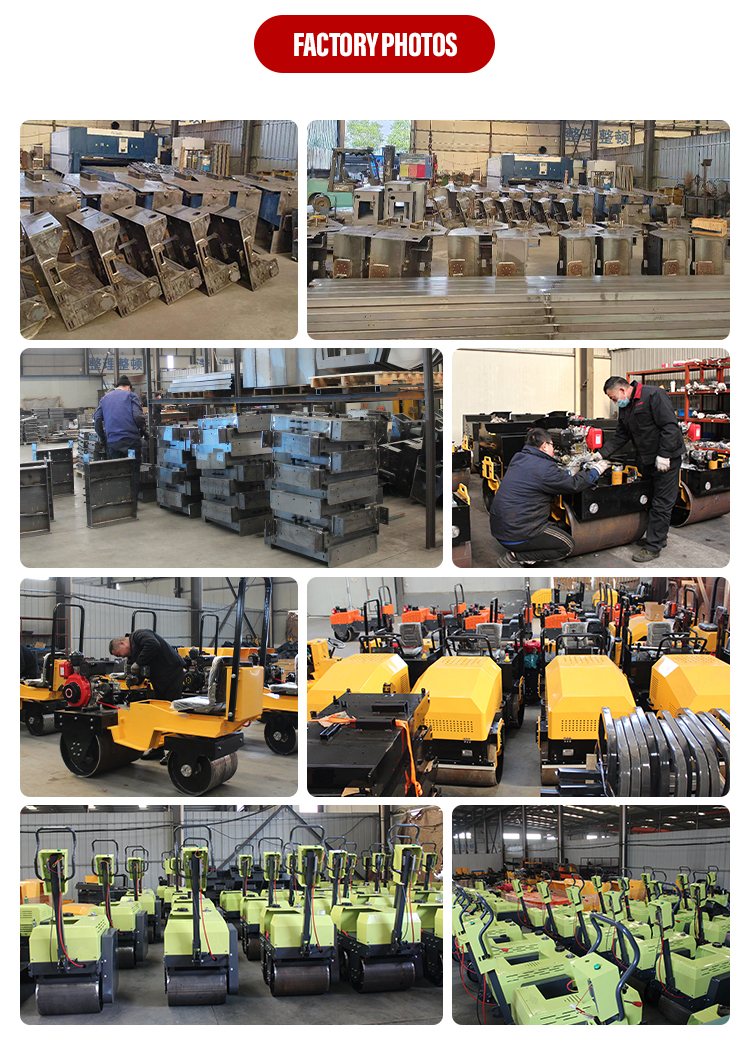 0.5 Ton Hand Compact Mini Road Roller with Travel Speed 0-4km/h and Hydraulic Pump Danfoss