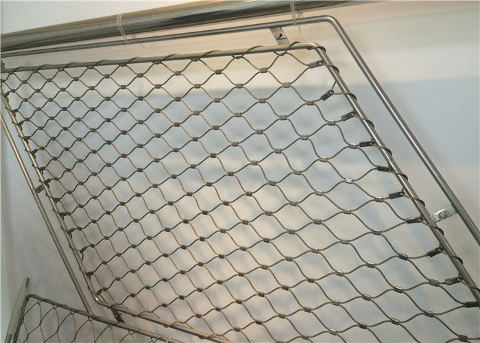 60x60mm Stainless Steel Webnet Railing Safety Mesh Corrosion Resistance