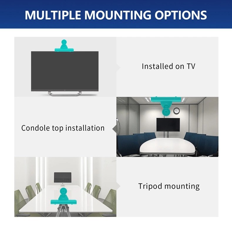 4K All-In-One HD Auto Tracking Video Conference Camera Built In Microphone 12x Optical Zoom 71°Wide Angle Lense Camera 4