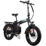0.5KW Fat Tire Electric Folding Bike , 180kg Safe Load Folding Fat Tire Ebike