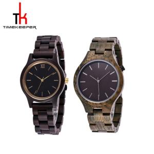 Wholesale Japan 2035 Wood And Metal Watches Stylish Premium Zebra Wood Style Watches from china suppliers