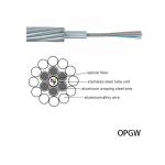 optical ground wire 2 Layer Stranded Central Al Covered Stainless Steel Tube