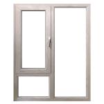 Custom Size Thermal Break Aluminum Casement Glass Windows For Hanging Curtain