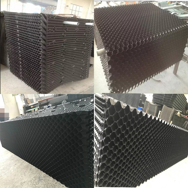 MX75 Cross Flow Cooling Tower Film Fill Pvc Black 1520 Mm