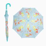 Small Size Kids Straight Handle Umbrella 229g 8 Fiberglass Ribs
