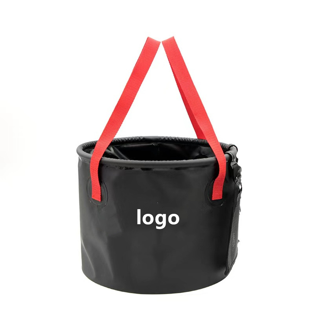 500d PVC Coated Fabric 20L Outdoor Camping Fishing Folding Bucket Car Cleaning Bucket