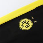Yellow Old Football Tracksuits Set Embroidered Printing Football Training Suit