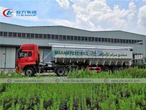 Wholesale Tri Axle 25T 30T Hydraulic Livestock Feed Bulk Transport Semi Trailer from china suppliers
