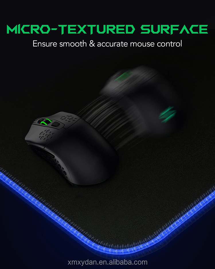 Gaming Style LED Marquee Mouse Pad Charger Extended Desk Mat RGB Customised 3Xl Blank