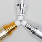 Cylinder Lotion Airless Pump Bottle 15ml 30ml 50ml 100ml Gold Empty Essence Pump