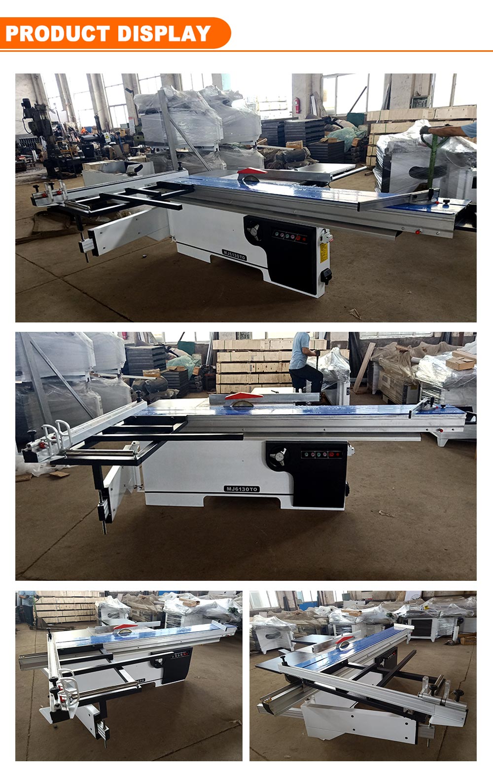 300X30MM Blade Size Circular Sliding Table Panel Saw Machine for Plywood MDF Cutting