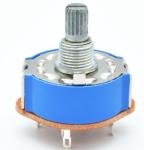 25mm Diameter Band Rotary Switch With Blue Dust Cover Used For Electric