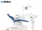 220V 50Hz 0.55Mpa Glass Spittoon Dental Chair Unit