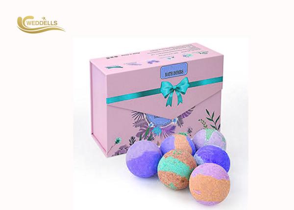 Natural Organic Bath Bombs , Christmas Bath Bomb Set With Shea Butter Coconut