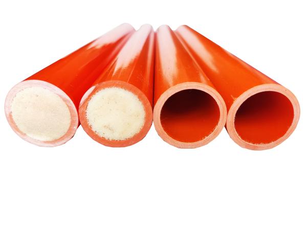 Foam Filled Epoxy Fiberglass Knitting Pultruded Insulation Tube for Hot Line