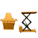 Max Height 51.18in Electric Scissor Lift Tables 2 Ton 24V Battery