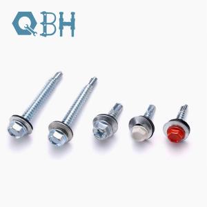 Wholesale DIN7504K Carbon Steel Hex Head Drilling Screws With Washer from china suppliers