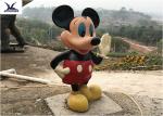Cartoon Life Size Fiberglass Statues Lovely Park Decoration Mickey Mouse Statues
