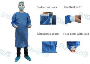 Wholesale SMMS Disposable Surgical Gown , Fluid Blood Impermeable With Hand Towels For Surgery from china suppliers