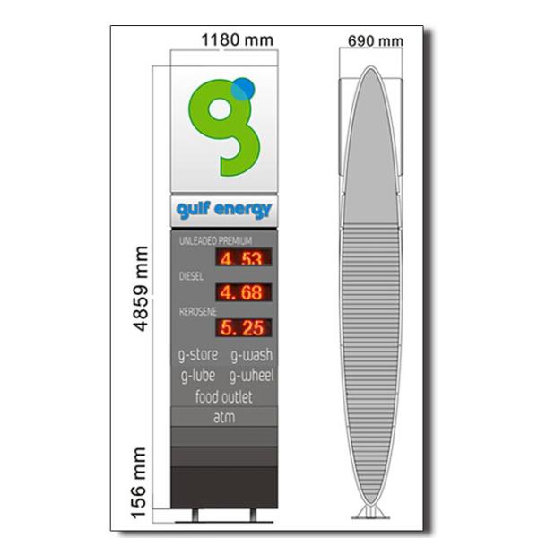 Gas Station digital billboard