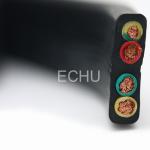 Flat Flexible Traveling Cable for Crane or Conveyor 4Cx6sqmm Black Jacket
