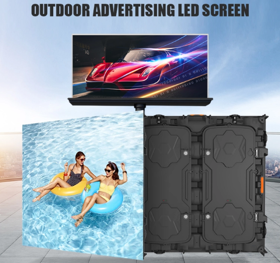 Outdoor Full Color 5000cd/㎡ Brightness 960*960mm Cabinet P8 LED Advertising Billboard