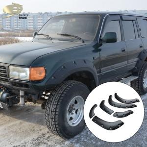 Wholesale ABS Car Fender Flares Pocket Style Auto Wheel Arch For Land Curiser LC80 from china suppliers