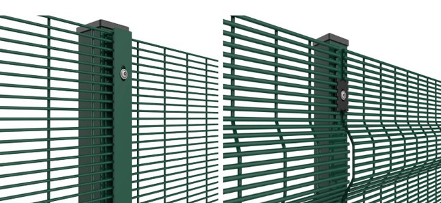 80x80mm Post Green Powder Coated 2.5x2.0m 358 Security Fencing