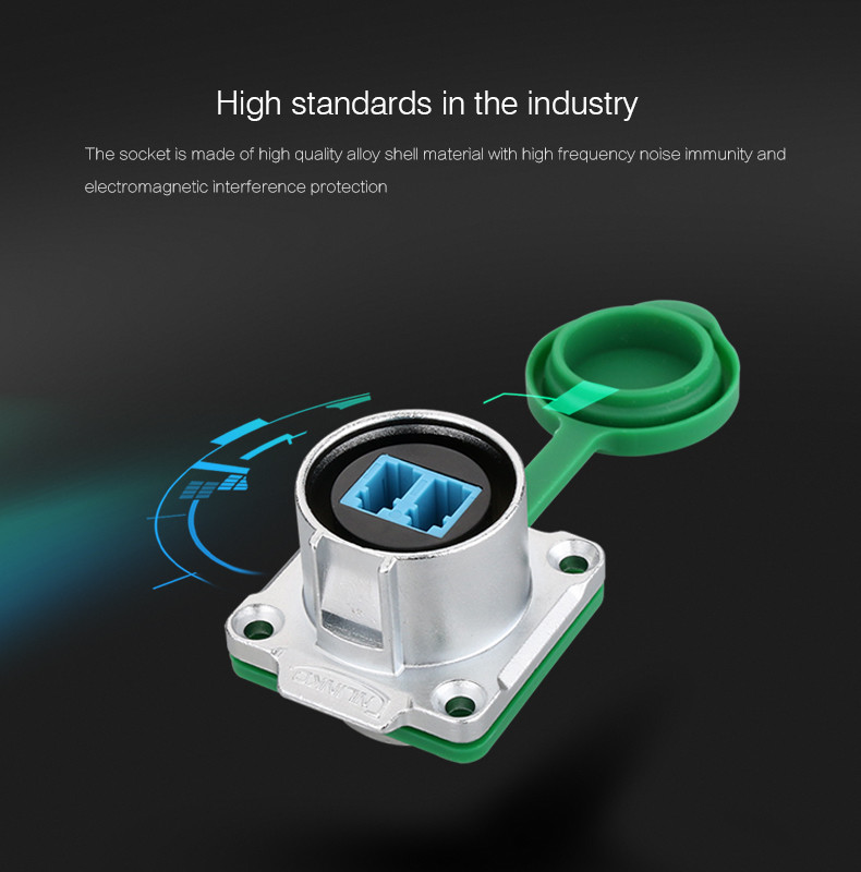 Outdoor Optical Fast signal Connectors Cable M24 Fiber Optic Light Connector