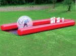 Funny Custom Giant Inflatable Sports Games Human Bowling Pins With Zorb Ball