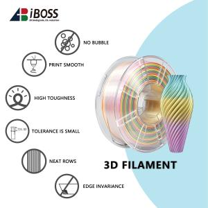 Wholesale PLA Silk Rainbow Filament Toughness Enhanced 3D Print Rainbow Filament from china suppliers