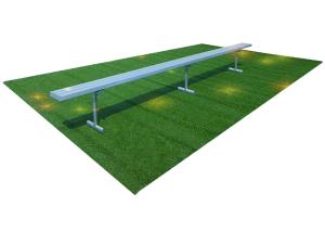 Wholesale Convenient / Flexible Outdoor Aluminium Seating Aluminum Team Benches For Courts from china suppliers