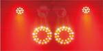 Professional 12PCS RGBW 4 Set Stand Led Par light Bar Stage Lights