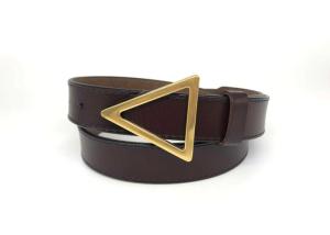Wholesale Ladies Triangle Buckle 28mm Genuine Leather Wide Belts from china suppliers