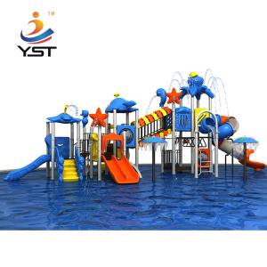 Wholesale Rose Wood / LLDPE Water Park Playground Equipment With Tunnel / Handrail from china suppliers