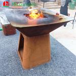 ISO9001 D1000mm Commercial Charcoal Bbq Grill Smoker Customized