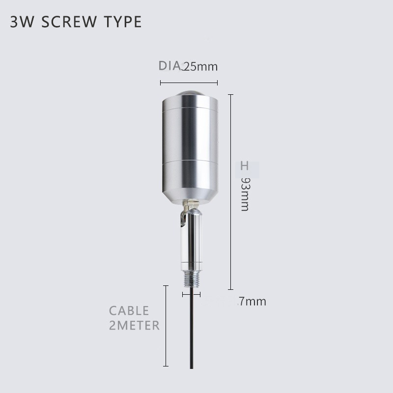 3W LED Mini Spot Light With Aluminum Lamp Body