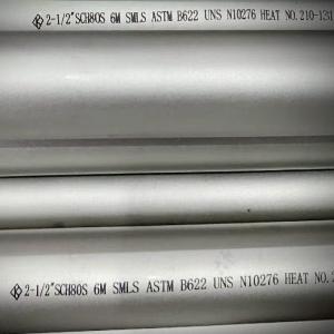 Wholesale Sch5S Hastelloy C276 Seamless Pipe , ASTM B622 6m Stainless Steel Pipe from china suppliers
