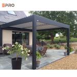 OEM Outdoor Adjustable Gazebo For Sunshade Motorized Waterproof Aluminum Pergola