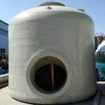 4000mm Cylindrical Vertical Storage Tank Durable Chemistry Storaging
