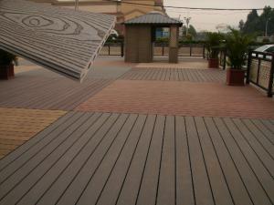 Wholesale Solid Wood Plastic Decking Eco Friendly UV Proof WPC Composite Decking from china suppliers