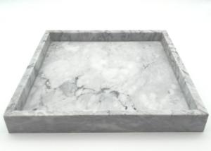Wholesale Decorative Square Serving Tray White With Vein Durable Moisture Resistant from china suppliers